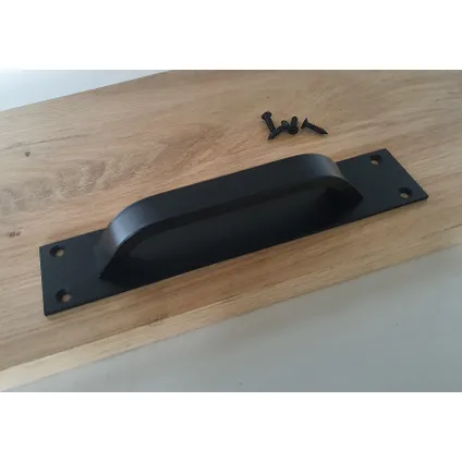 Schuifdeurgreep zwart - 20cm - Inclusief schroeven - Handgrepen Kast 2