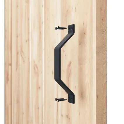 Poignée de porte coulissante noire - 22cm - Vis incluses - Poignées 4