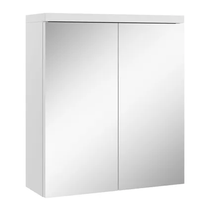 Meuble a miroir Toledo 60 x 60 cm - Badplaats - Blanc - Miroir armoire