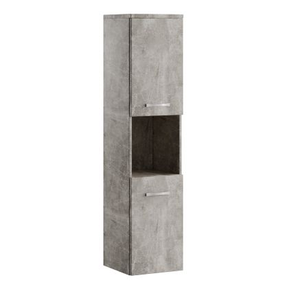 Badplaats Badkamerkast Montreal 30 x 30 x 131 cm - beton grijs