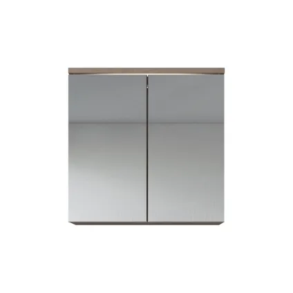 Meuble a miroir Toledo 60 x 60 cm - Badplaats - Chene Marron - Miroir armoire 3