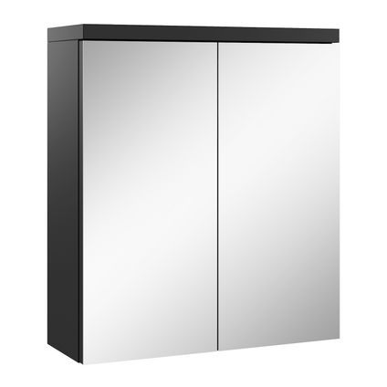 Badplaats Spiegelkast Toledo 60 x 20 x 60 cm - mat zwart