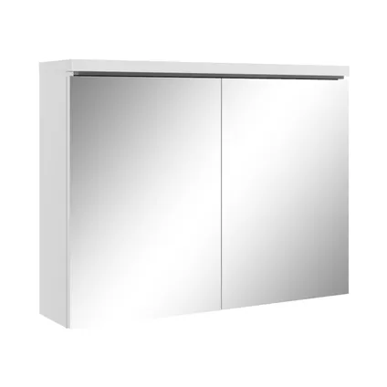 Meuble a miroir Paso 80 x 60 cm - Badplaats - Blanc - Miroir armoire