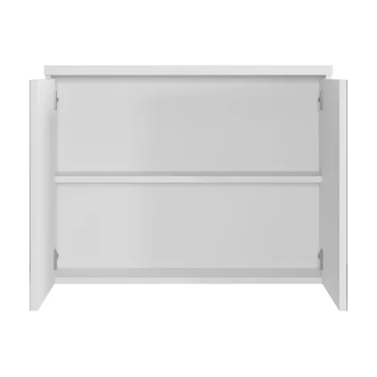 Meuble a miroir Paso 80 x 60 cm - Badplaats - Blanc - Miroir armoire 2