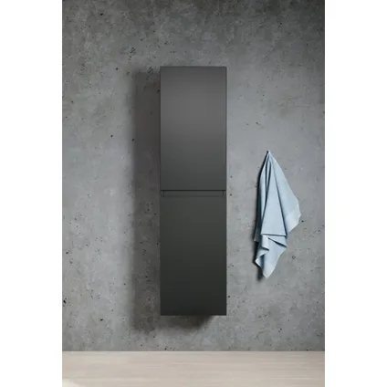 Badplaats Badkamerkast Angela 40 x 30 x 150 cm - mat zwart 5