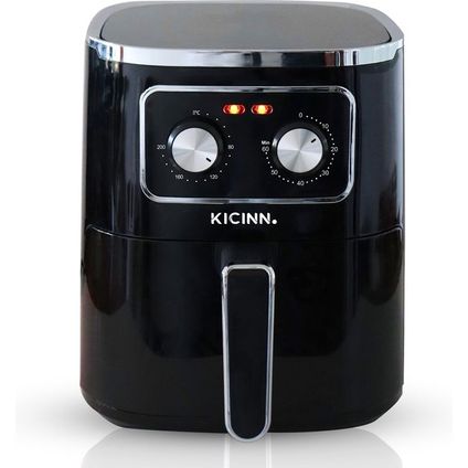 Kicinn Airfryer - Airfryer XXL - Friteuse à air chaud - 5 litres - 1450 Watt - Noir
