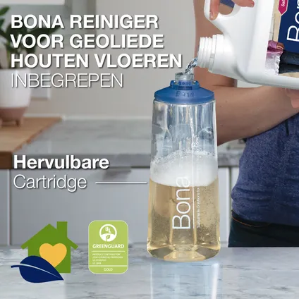 Bona Premium Spray Mop - Vloerwisser met Spray - Geoliede Houten Vloer Reiniger 3