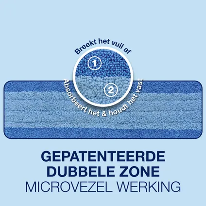 Bona Microfiber Cleaning Pad - Microvezel Reinigingspad - 42 CM - 3 Stuks 4
