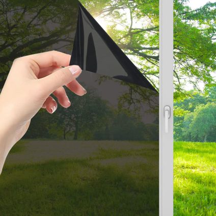Film fenêtre protection solaire 90x300cm - Protection UV - Isolant & Autocollant - Teinte Noir 39% - HR+