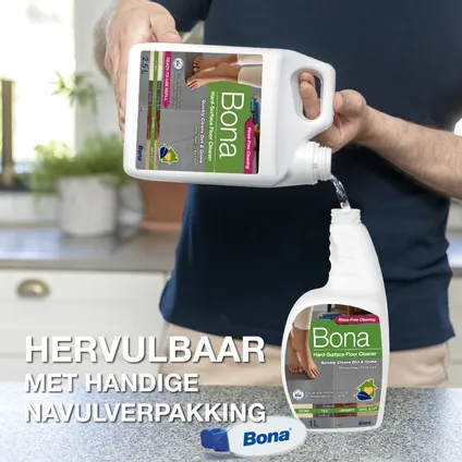 Bona Harde Vloer, Tegel en Laminaat Reiniger Spray - 2 x 1 Liter Multipack 2