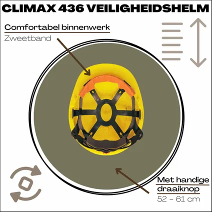 Climax Veiligheidshelm met Gelaatsscherm - Verstelbaar - Transparant vizier 5