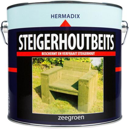 Hermadix steigerhoutbeits Zeegroen 2,5 liter