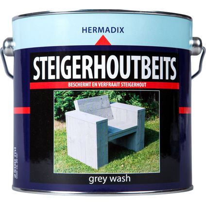 Hermadix steigerhoutbeits Grey wash 2,5 liter