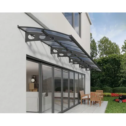 Palram | Canopia - veranda- en deurluifel Herald - Helder/Grijs - 892X139cm 2