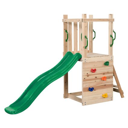 SwingKing speeltoren Mari met glijbaan groen 74x245x168cm