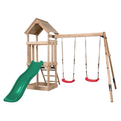 SwingKing speeltoestel Noa met glijbaan groen 265cmx280x234cm