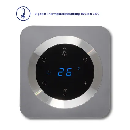 Clean Air Optima - 2in1 Ventilatorkachel CA-904G - tot 40m² / 100m³ - PTC verwarming/ventilator 4