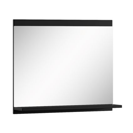 Miroir avec étagère Montreal Badplaats - 60 x 12 x 50 cm - Noir mat