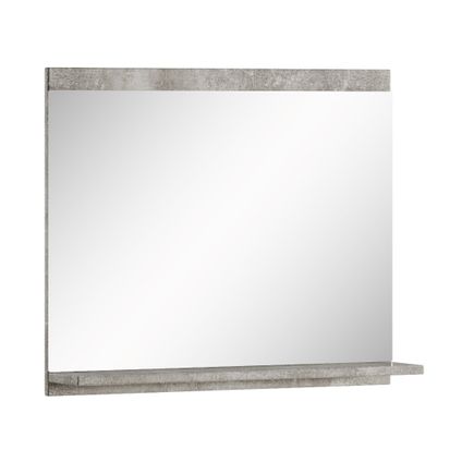 Miroir avec étagère Montreal Badplaats - 60 x 12 x 50 cm - Beton gris