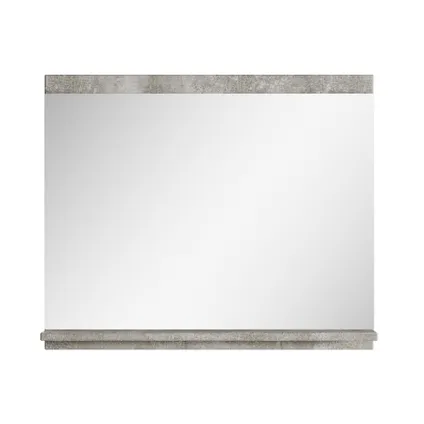 Miroir avec étagère Montreal Badplaats - 60 x 12 x 50 cm - Beton gris 2