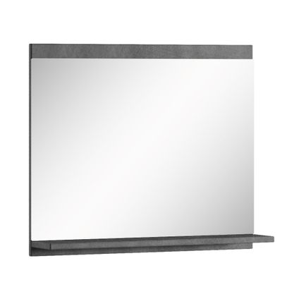 Miroir avec étagère Montreal Badplaats - 60 x 12 x 50 cm - Gris