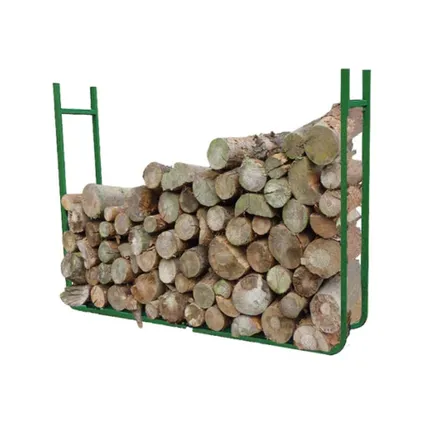 Toolland Opslagrek voor brandhout, vaste maat, 20 x 90 x 120cm, Groen 3