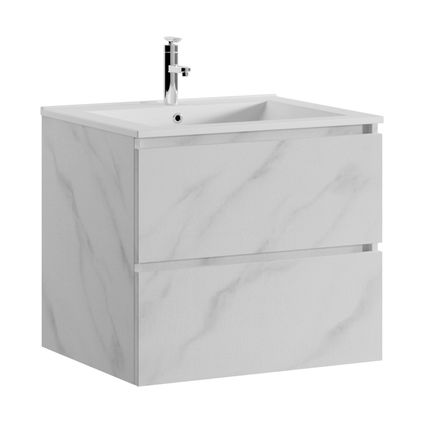 Meuble de salle de bain Inca 60 cm - Badplaats - Marbre Blanc -