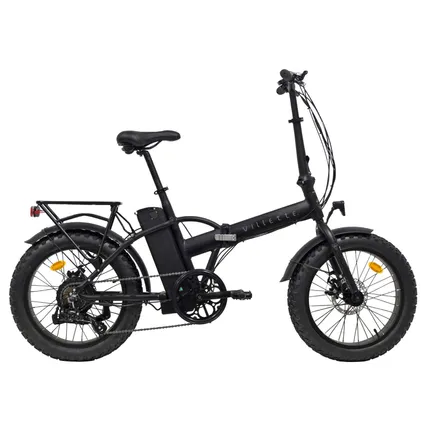 Villette - e-fatbike - plooifiets - le Gros - 7 speed - zwart