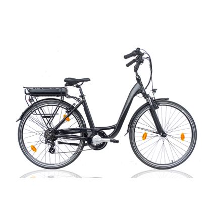 Vélo électrique - Villette Le Bonheur - femmes - 28 pouces - 7 vts - noir