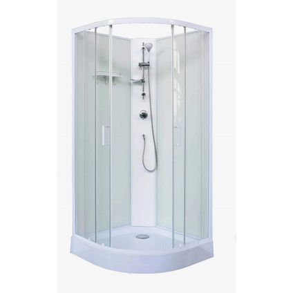 Cabine de douche complète Sanifun Steff 900 x 900 sans silicone