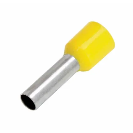 ASTA Adereindhuls set kabelschoen pen geel 6.0mm² (100st) (A-YE6012) 2