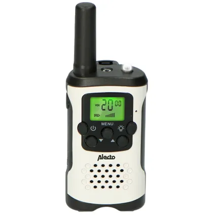 Alecto FR-175 QUADSET - Set van 4 walkie talkies - tot 7 kilometer bereik, wit/zwart 3