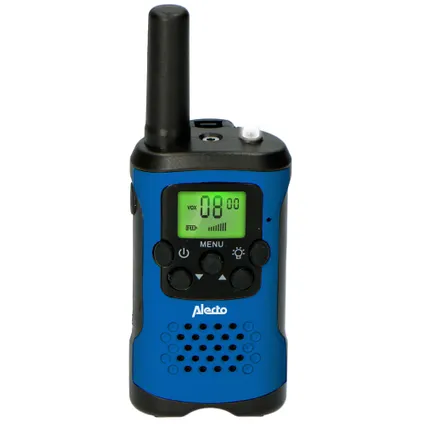 Alecto FR-175BW - Set van twee walkie talkies, tot 7 kilometer bereik, blauw/zwart 3