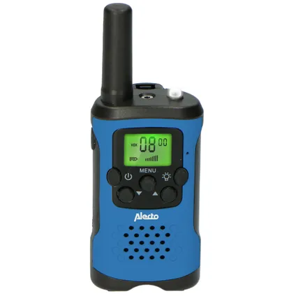 Alecto FR113 3x - Lot de trois talkie-walkies pour enfants, Portée jusqu’à 7 kilomètres, bleu-blanc-rouge 3
