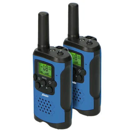 Alecto FR-115BW - Lot de deux talkie-walkies pour enfants, Portée jusqu’à 7 kilomètres, blue/noir 2