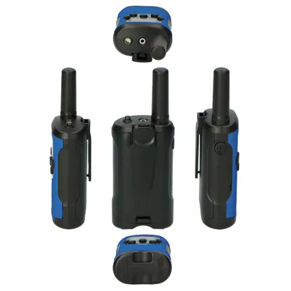 Alecto FR-115BW - Set van twee walkie talkies voor kinderen, tot 7 kilometer bereik - blauw/zwart 5