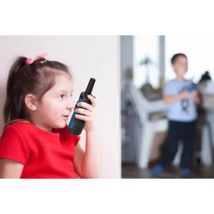 Alecto FR-115BW - Set van twee walkie talkies voor kinderen, tot 7 kilometer bereik - blauw/zwart 8