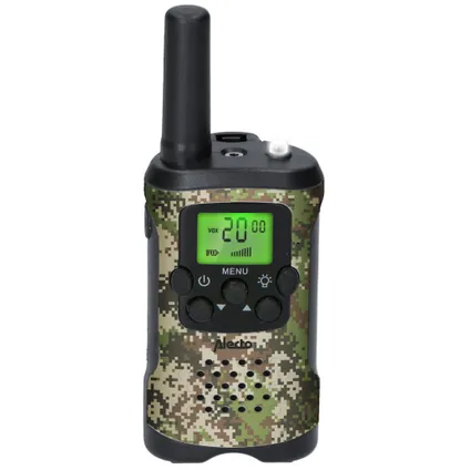 Alecto FR115CAMO - Set van twee walkie talkies voor kinderen, tot 7 kilometer bereik, camouflage 4