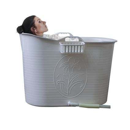 LIFEBATH Zitbad Nancy Bath bucket Mobiele badkuip 200L Wit