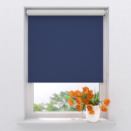 Store enrouleur Easy - Occultant - Bleu - 90 x 275 cm