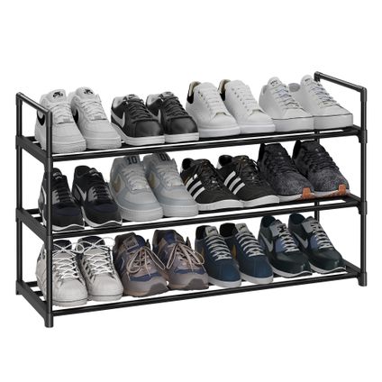ACAZA - Rangement pour chaussures - empilable - 92x54x30 cm - noir