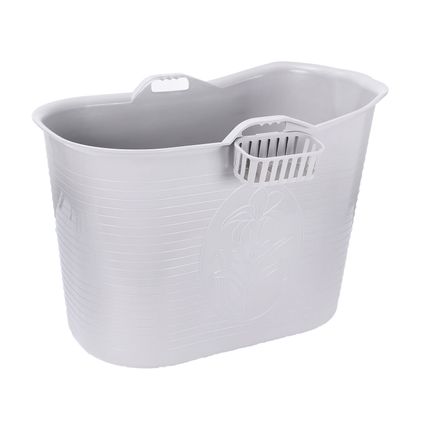 FlinQ Bath Bucket 1.0 - Baignoire - Baignoire assise - 185L - Gris