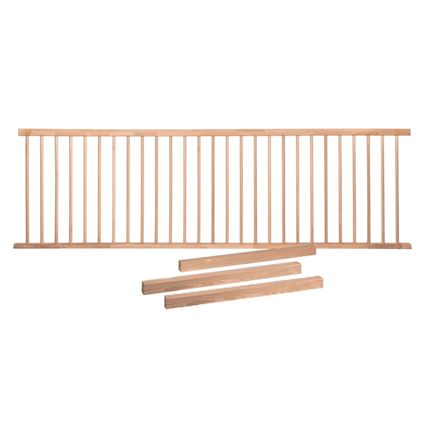 Lamiwood - balustrade beuken Model 1 - 3530 mm lang - 3 eindpalen - duurzaam hout