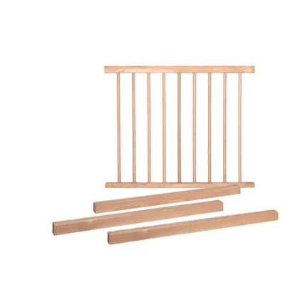 Lamiwood - balustrade beuken Model 1 - 1240 mm lang - 3 eindpalen - duurzaam hout