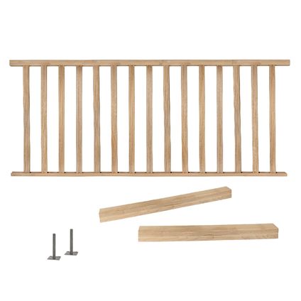 Sogem - balustrade beuken Model 14 - 3200 mm lang - hoge kwaliteit - duurzaam hout