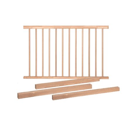 Lamiwood - balustrade beuken Model 1 - 1620 mm lang - 3 eindpalen - duurzaam hout