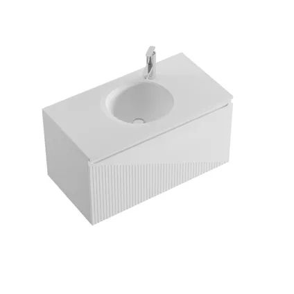 Meuble de salle de bain Santana 90 cm - Badplaats - Blanc –Meuble lavabo 2