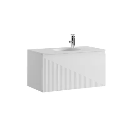 Meuble de salle de bain Santana 90 cm - Badplaats - Blanc –Meuble lavabo 3