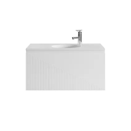 Meuble de salle de bain Santana 90 cm - Badplaats - Blanc –Meuble lavabo 4