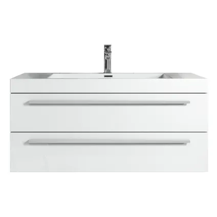 Meuble de salle de bain Rome 100 cm - Badplaats - Blanc brillant